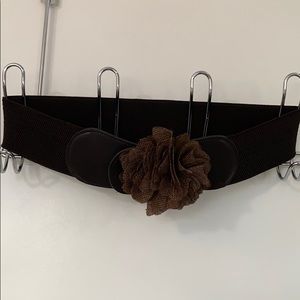 Brown, Flower, Waist Belt